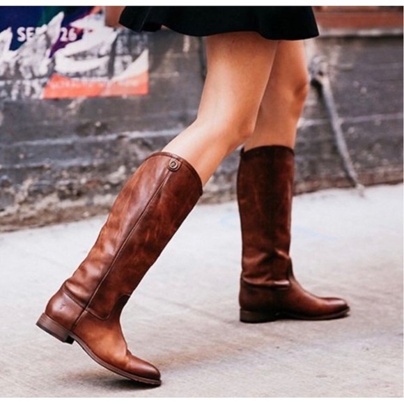 Frye Shoes - FRYE Melissa Button Cognac Boots Women's Size 9B